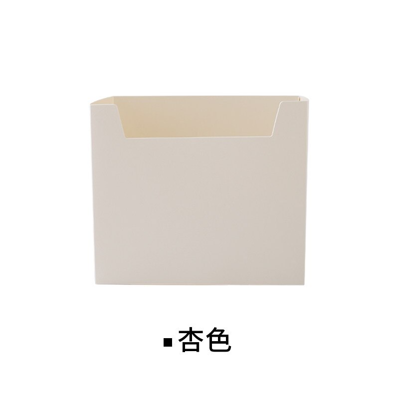 Livre fournitures porte-documents boîte de rangement de bureau dortoir bureau bibliothèque Simple livre organisateur multi-fonction étudiant panier: Apricot