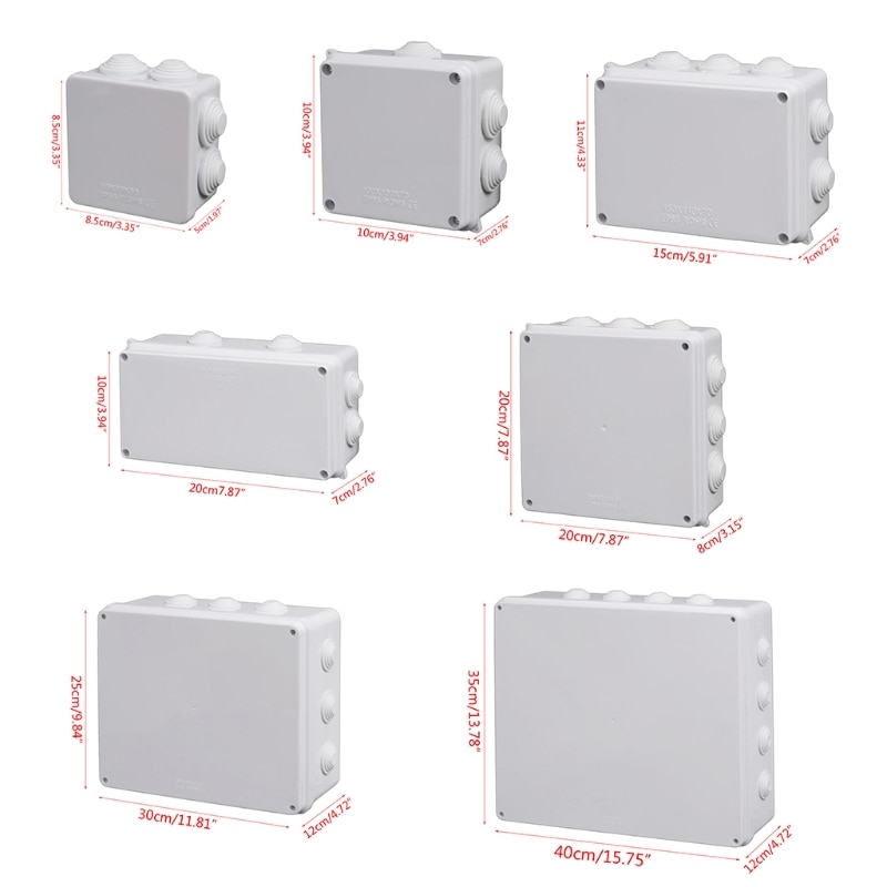 Outdoor Waterproof Dust-proof Cable Junction Box Outdoors Junctionbox R9JC