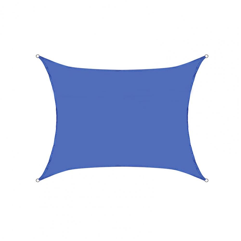 Reusable outdoor awning, rectangular, sun and shade, waterproof, wear-resistant, dustproof, for garden, patio, canopy, swimming yard, sun and shade: Royal blue