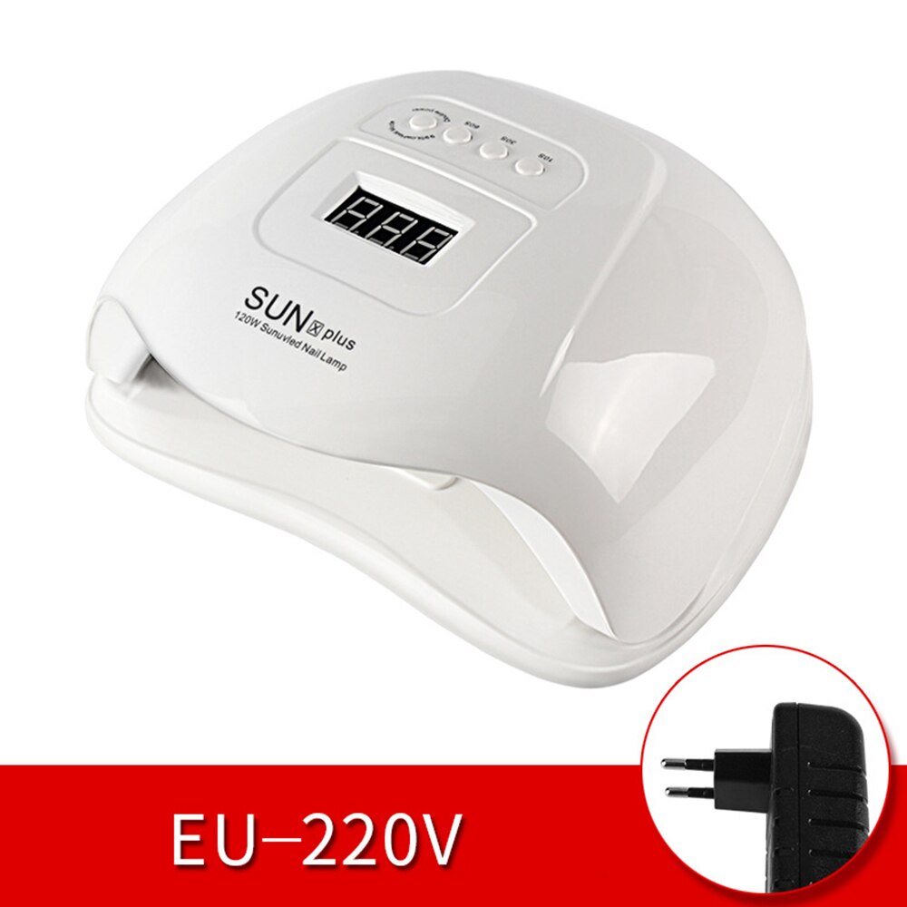 Sun S9-lámpara UV LED para secar esmalte, de uñas en Gel, para manicura, Reino Unido, EE. UU., con pantalla LCD: SUNXPLUS 1