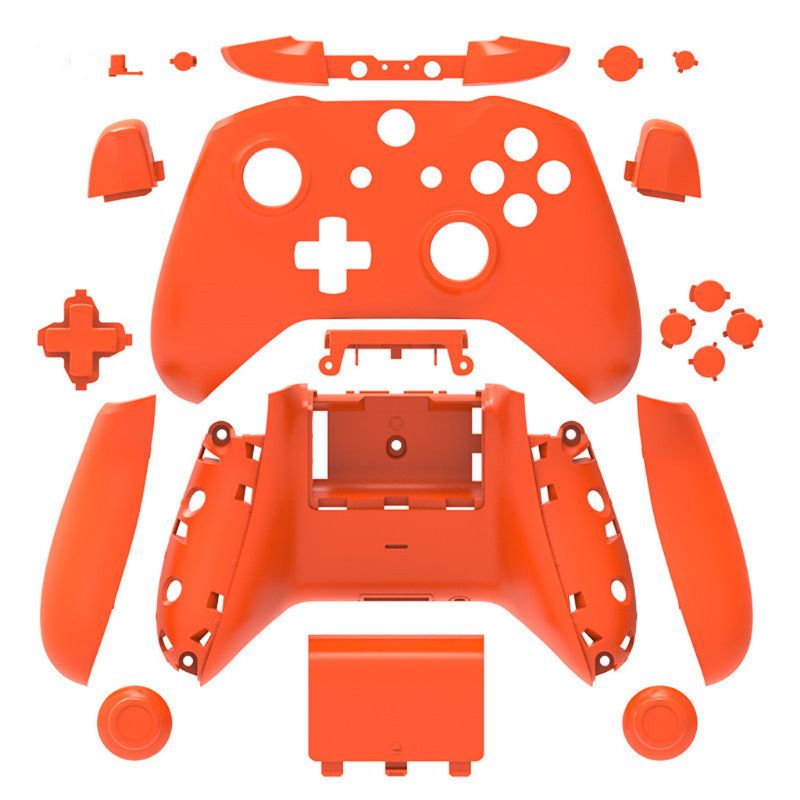 Shell For Xbox One Slim Replacement Full Shell And Buttons Mod Kit Matte Cover: Orange
