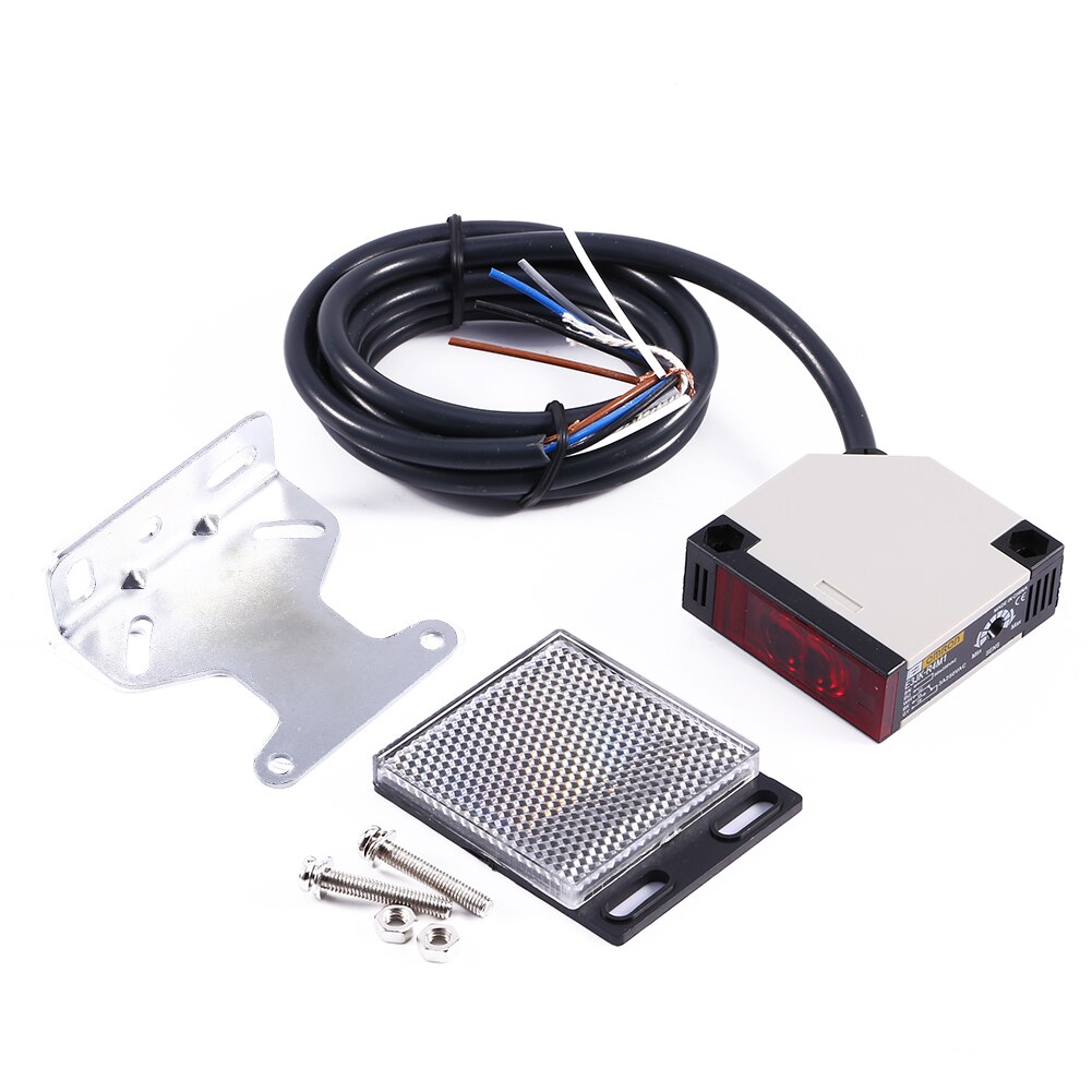 Spiegelnde Reflexion Photoelektrische AC 90-250V 3A E3JK-R4M1 Sensor Schalter Lichtschranke Mit Schrauben