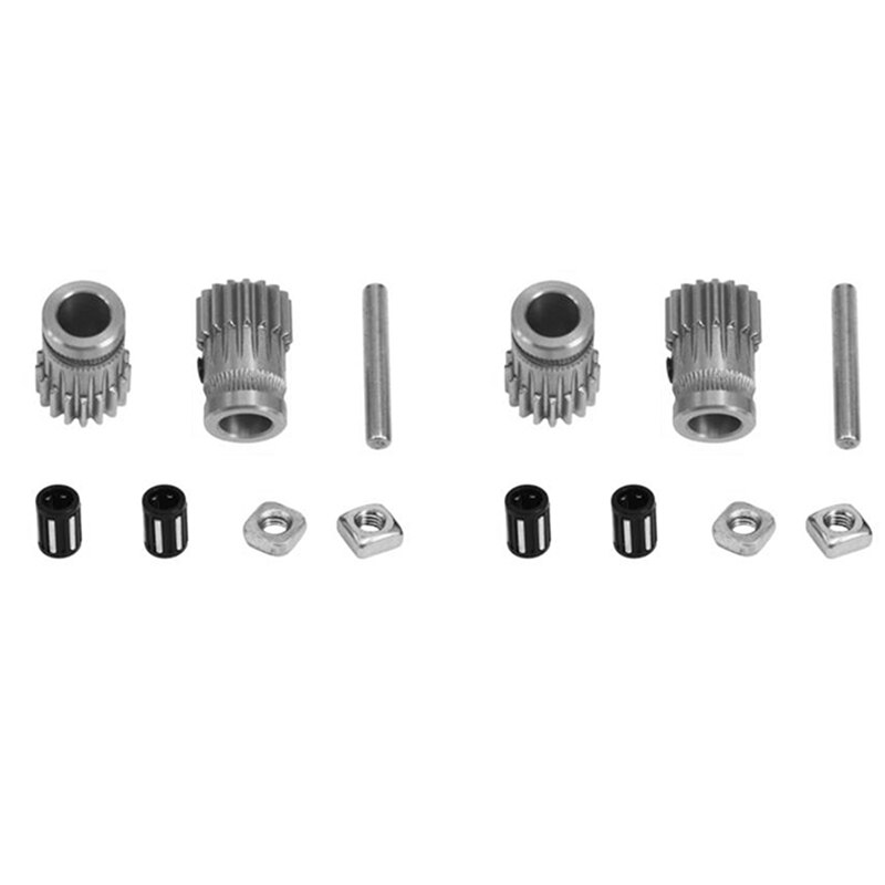 2X 3D Printer MK3 Drive Gear Extruder Dual Gears Kit Drive Gears Extrusion Wheel for Prusa I3 MK2 MK2S 3D Printer: Default Title