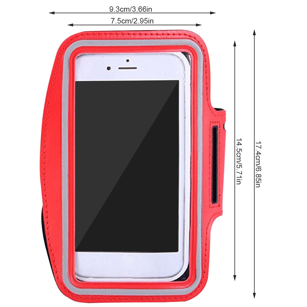 Sport Armband Fall 6,3 inch Telefon Halter Für Frauen Mann auf Hand Smartphone Handtaschen sling Lauf Gym Arm Band Fitness: Red