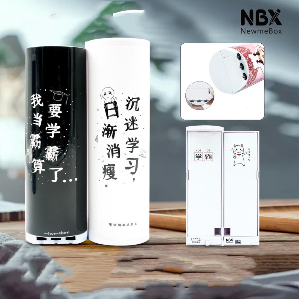 Mechanische schloss newmebox bleistift fallen Katze estojo escolar Kawaii schule liefert estuche escolar nbx trousse scolaire stylo Kasten: 4