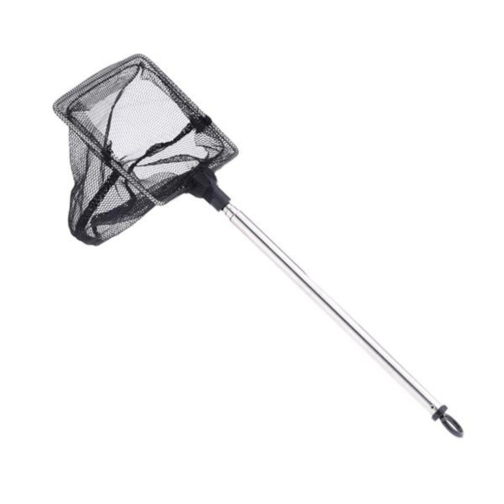Shrimp Fishing Net Durable Telescopic Safe Shrimp Net For Fish Tank Aquarium Accessories Black