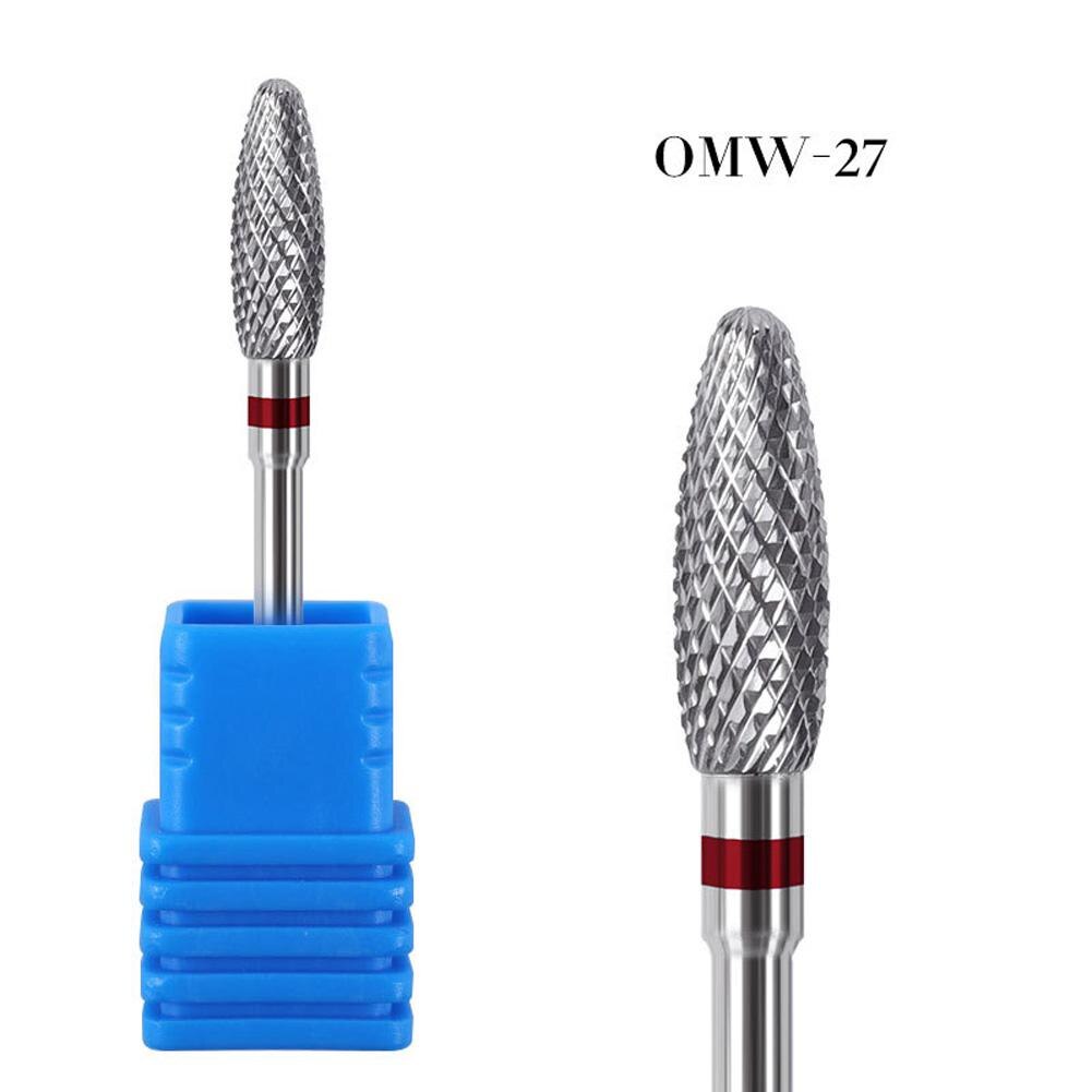 1PC szlifowanie paznokci próżniowe stal wolframowa wiertła do paznokci do Manicure rosyjski frez usuwania żel lakier zestaw przyborów do paznokci: Type 7