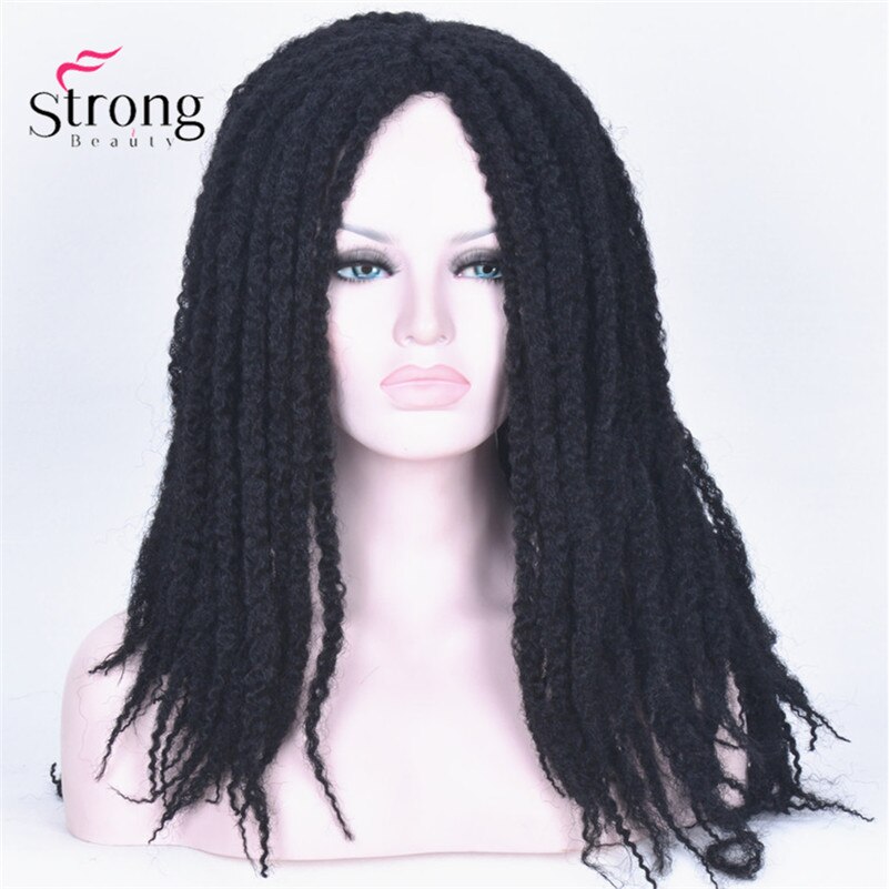Long 28inch Braiding Hair Wig Box Braids Crochet Braids Hairstyles Wigs COLOUR CHOICES: #1