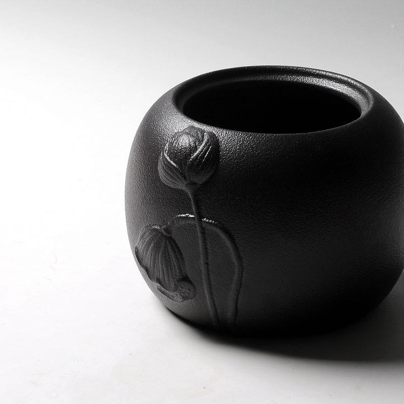 Preto antigo Cerâmica Latas de Chá Caddy Conjunto De Chá Em Cerâmica Vasilha Tempero Jar Garrafa De Armazenamento para Puer/Pu'erh/branco /preto/verde chá cha