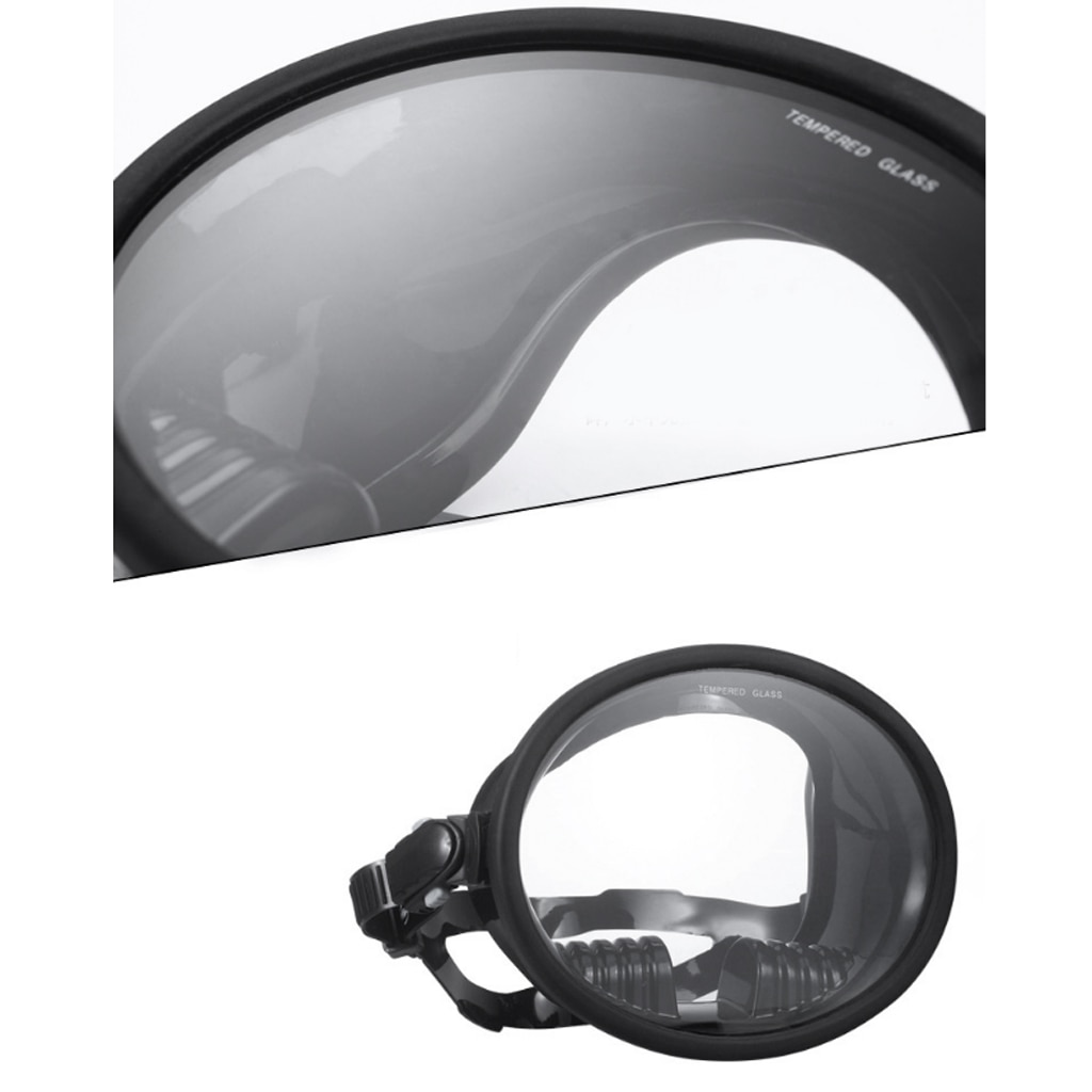 6.3X5 Inch Snorkel Mask Scuba Dive Bril Snorkelen Gear Silicone Duikbril Kit Met Crystal Clear View Onderwater
