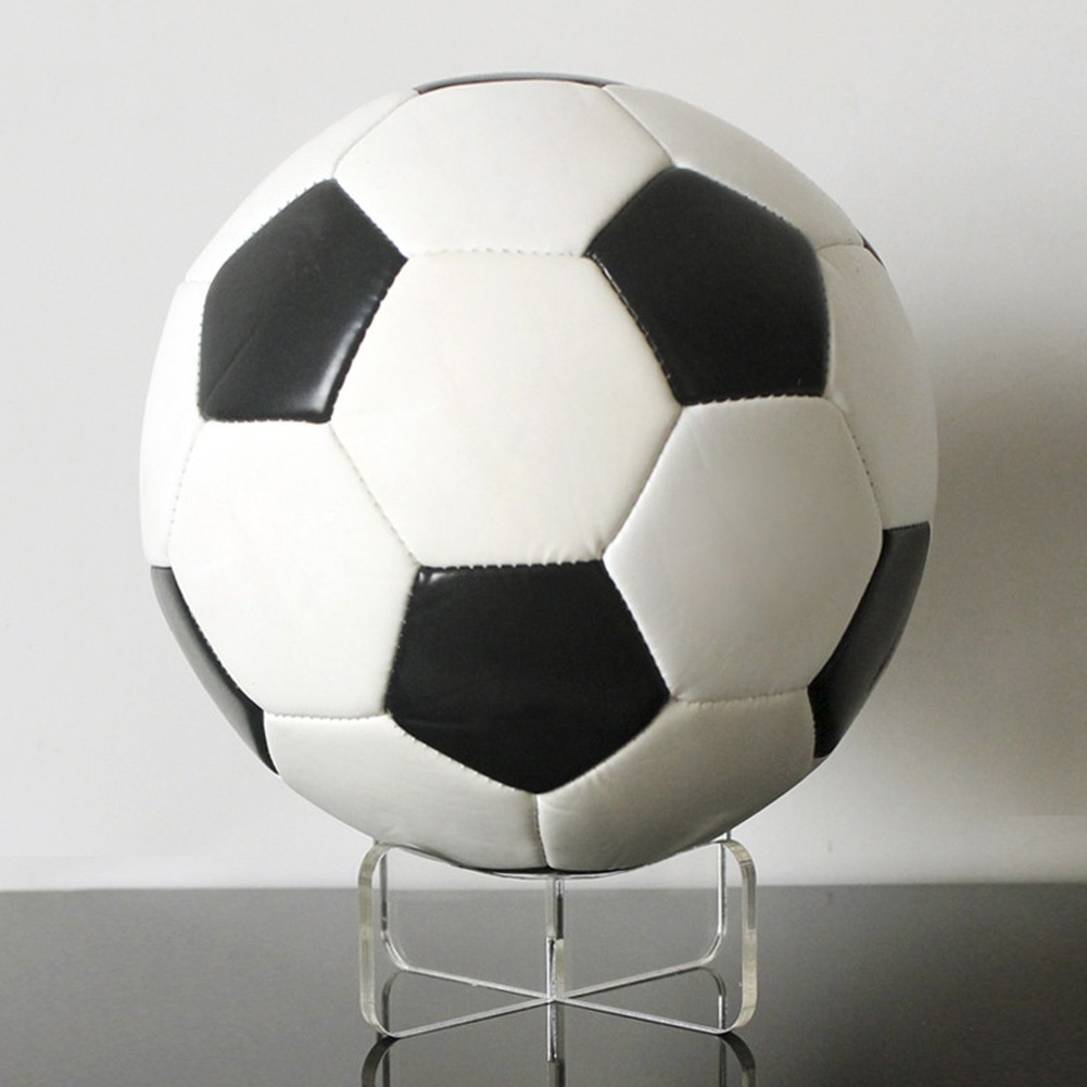 Stabiele Opbergrek Volleybal Riser Plint Acryl Voetbal Stand Transparante Signable Vrijstaande Display Houder Home Decor