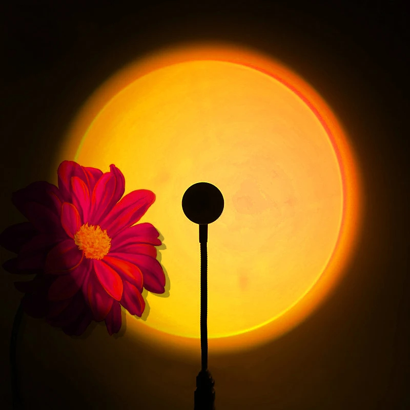 Usb auringonlasku projektio valokuvaus tunnelma koristelu tausta valaistus kahvi valo yö mini neon koti seinä led-palkki rgb: Keltainen / 0-5w