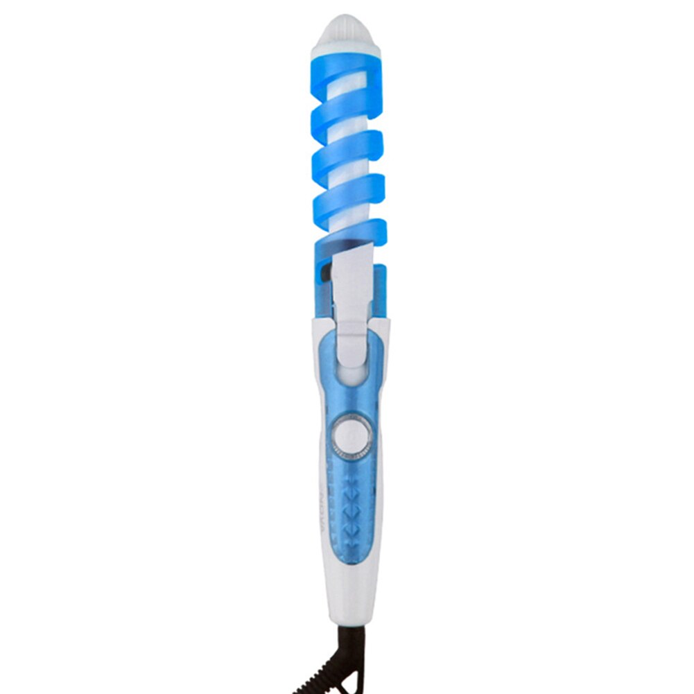 barril de cerámica magia tenacillas en espiral eléctrica rizador de pelo varita rizadora recto rizador Styler herramientas de peinado de la UE: c