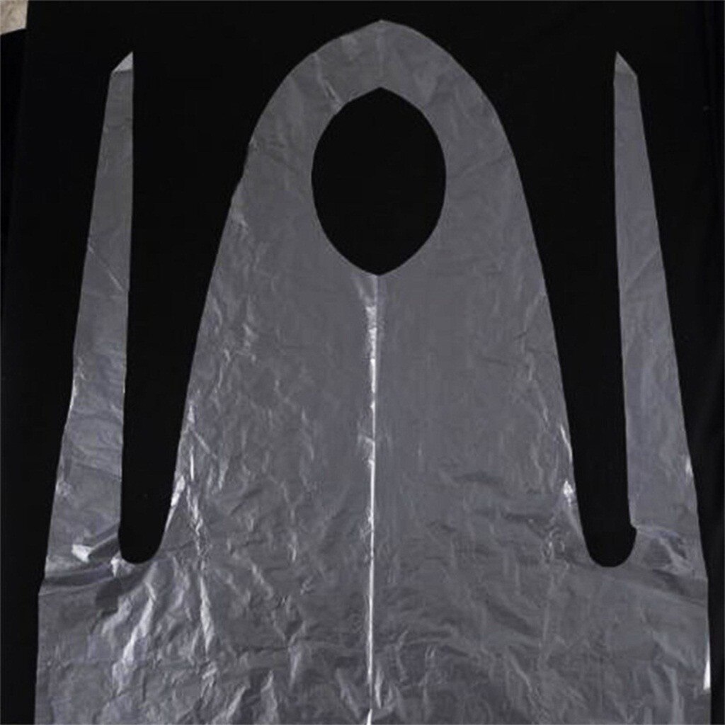MEGYAD 100 Stück Einwegschürzen Transparent – Wasserdicht PE 60x100 Cm, Einzeln Gefaltet Für Küche, Labor & Hotel