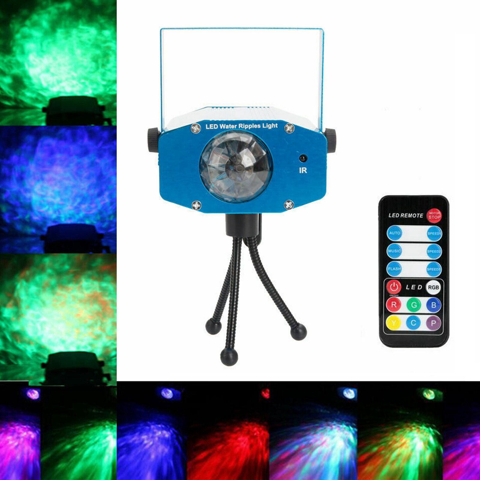 Rvb eau s lumières stroboscope 3 Modes mariage KTV lampe décor