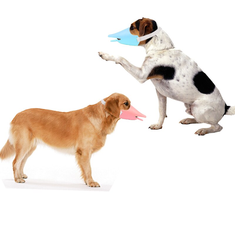 Dog Muzzles Mouth Mask Dogs Anti Barking Bite Head Muzzle Adjustable Training Pet Product Dog Duck Muzzle Dog Accessories YT0009