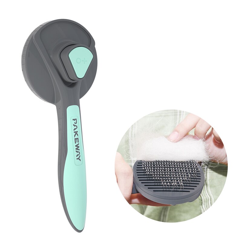 Poedel Pet Hair Remover Luizen Hond Borstel Voor Lang Haar Grooming Katten Producten Voor Huisdieren Kat Kam Anti Pulgas Honden huisdieren Accessoires: Licht Groen