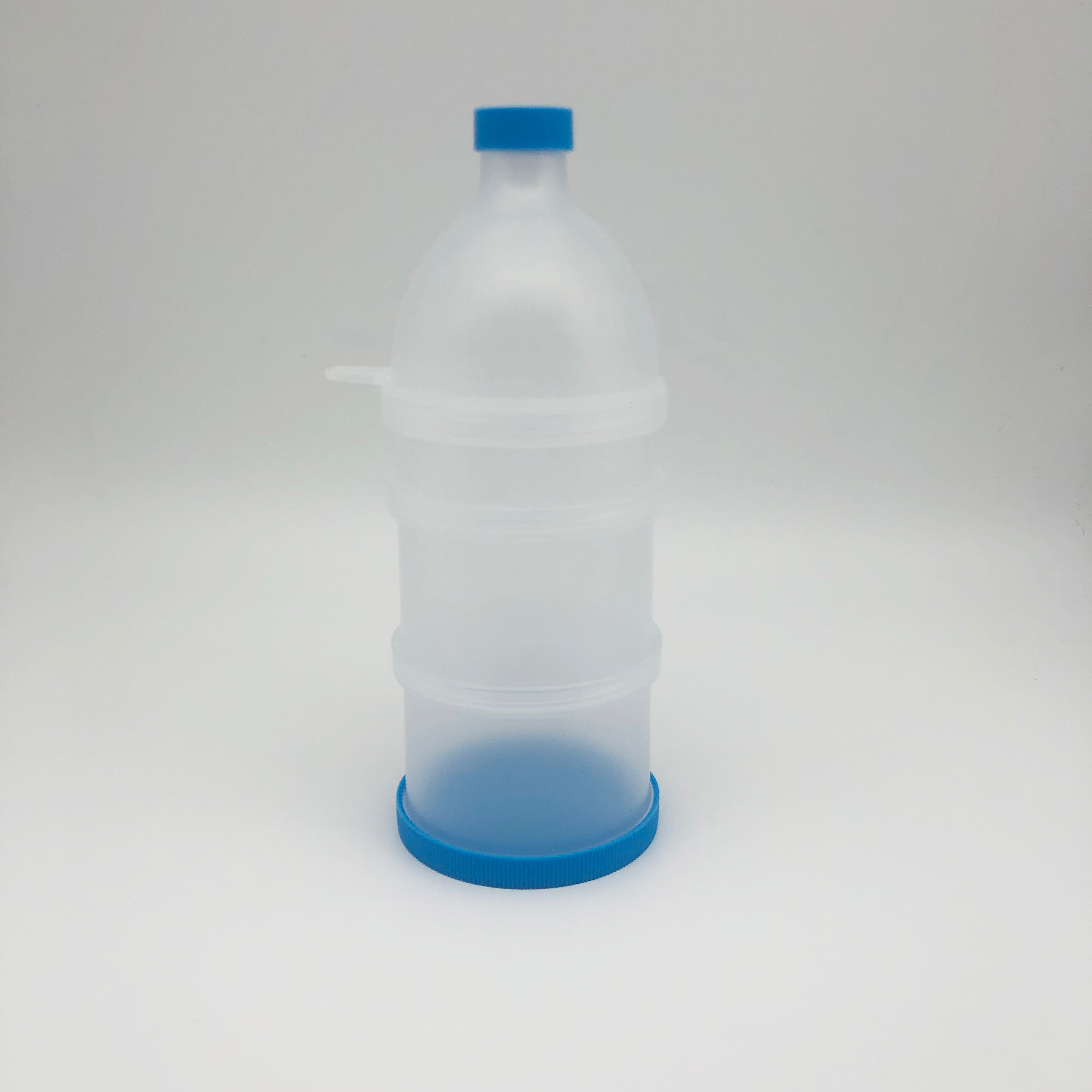 2 Layers 60g Capacity Protein Pill Container,Classic for better Carrying Vitamins&Powder: Big blue