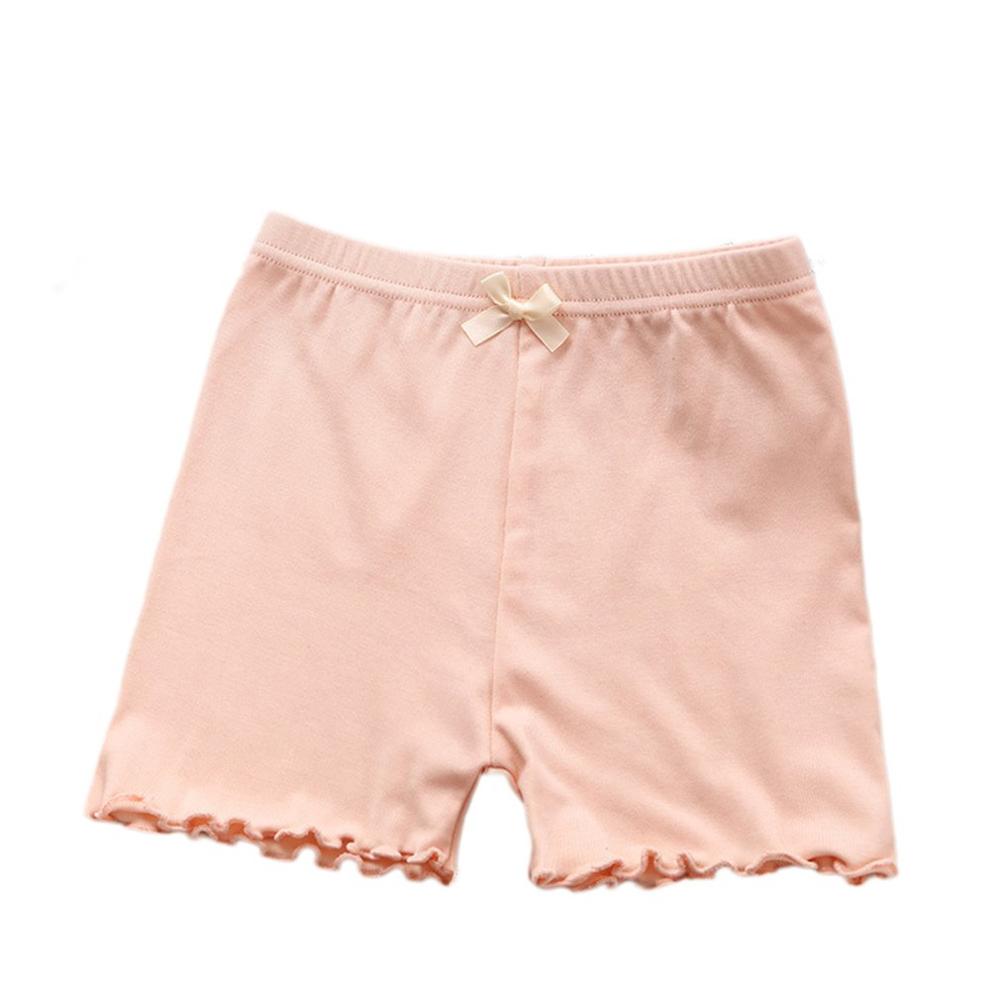 Pantalones de seguridad para niñas, mallas de Modal antisalida para niños, pantalones cortos grandes de seguridad para niños: pink / 150CM