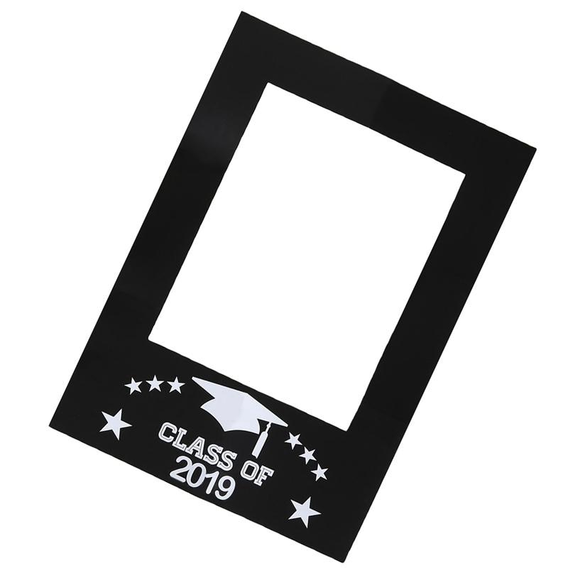 Class Of Graduation Photo Props Diy Paper Picture Frame Cutouts Photo Booth Props For Graduation Event Party Decoration