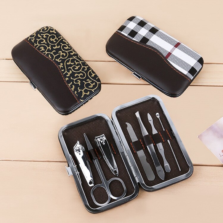 Manicure Multi-piece Set of Nail Scissors Set Complete Stainless Steel Clipper Nail Cutter Convenient Practical Clean Gentleman