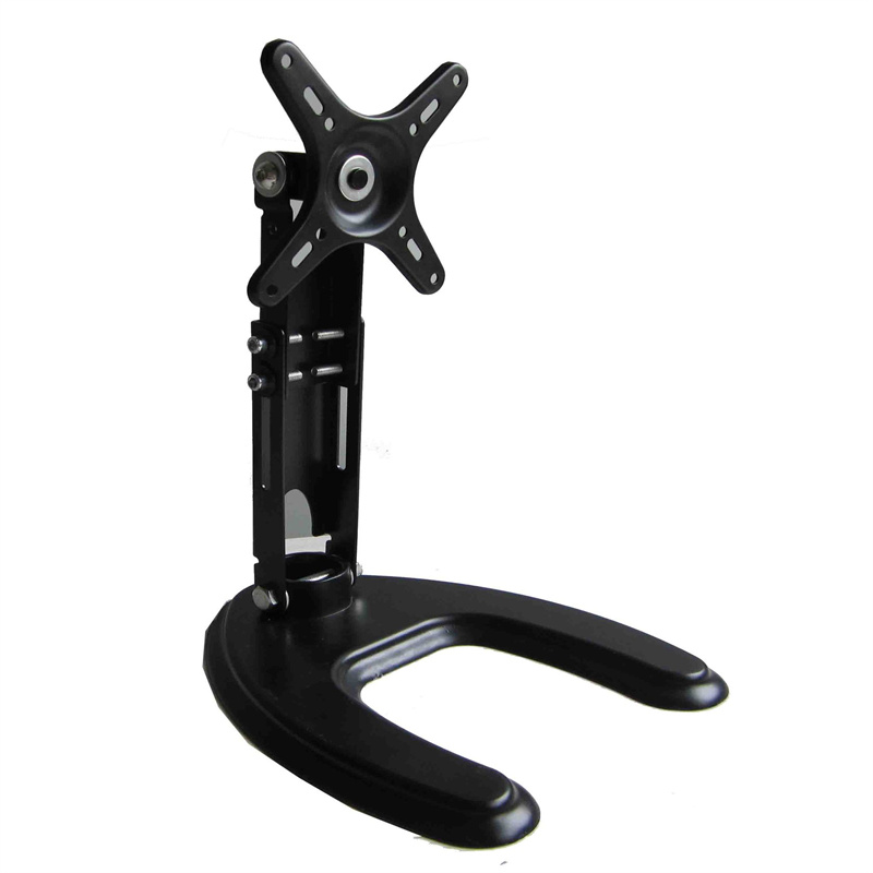 Portable Monitor Stand 14-29 inch Universal Rotating Foldable Desktop PC Display Base Bracket Adjustable Monitor Holder Support: black