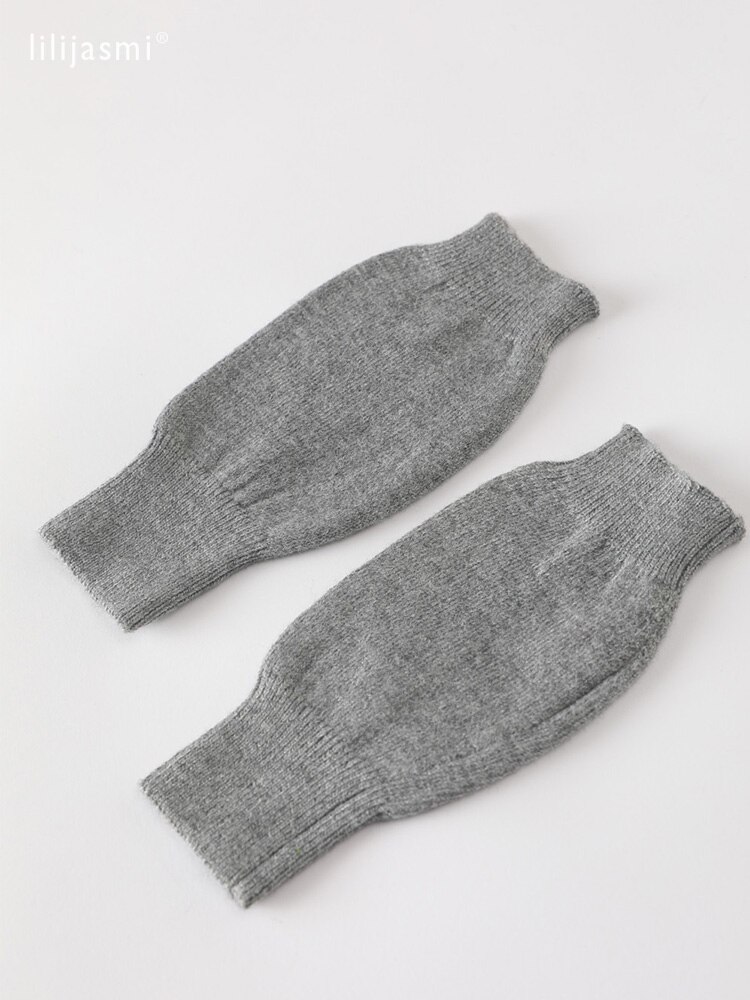 Verkoop Echt Fijne Schapen Wol Gezellige Mitt Blootgesteld Vinger Vrouwen Winter Herfst Gebreide Vingerloze Werkhandschoenen Pols Wanten Driver