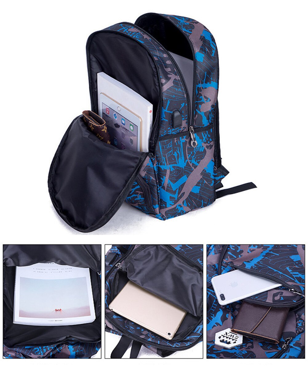 Novos homens mochila masculina bolsa de ombro usb carregamento portátil mochila viagem sacos de escola alta para adolescentes meninos casuais mulheres daypack