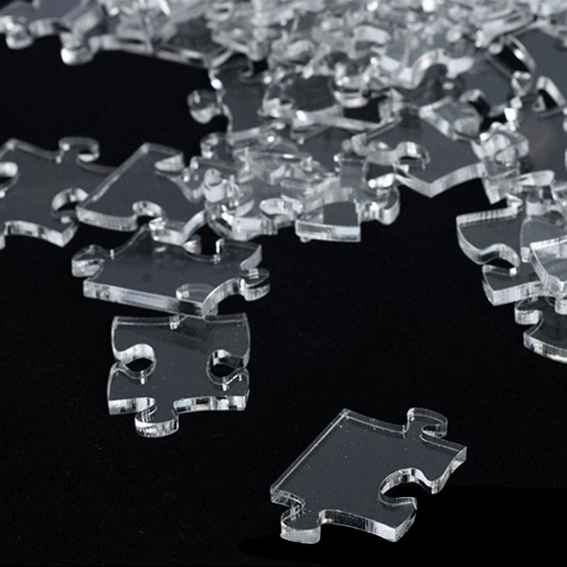108Stck Unmöglich Klar Kristall Puzzle Puzzle Acryl Puzzle Herausforderung Erwachsenen Art