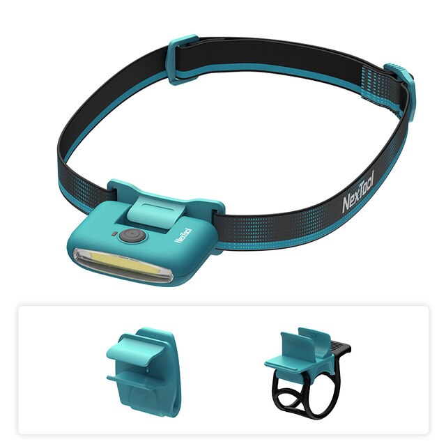 Xiaomi-linterna frontal COB multiusos, resistente al agua, tipo C, recargable, portátil, para acampar al aire libre: blue Head Lamp set