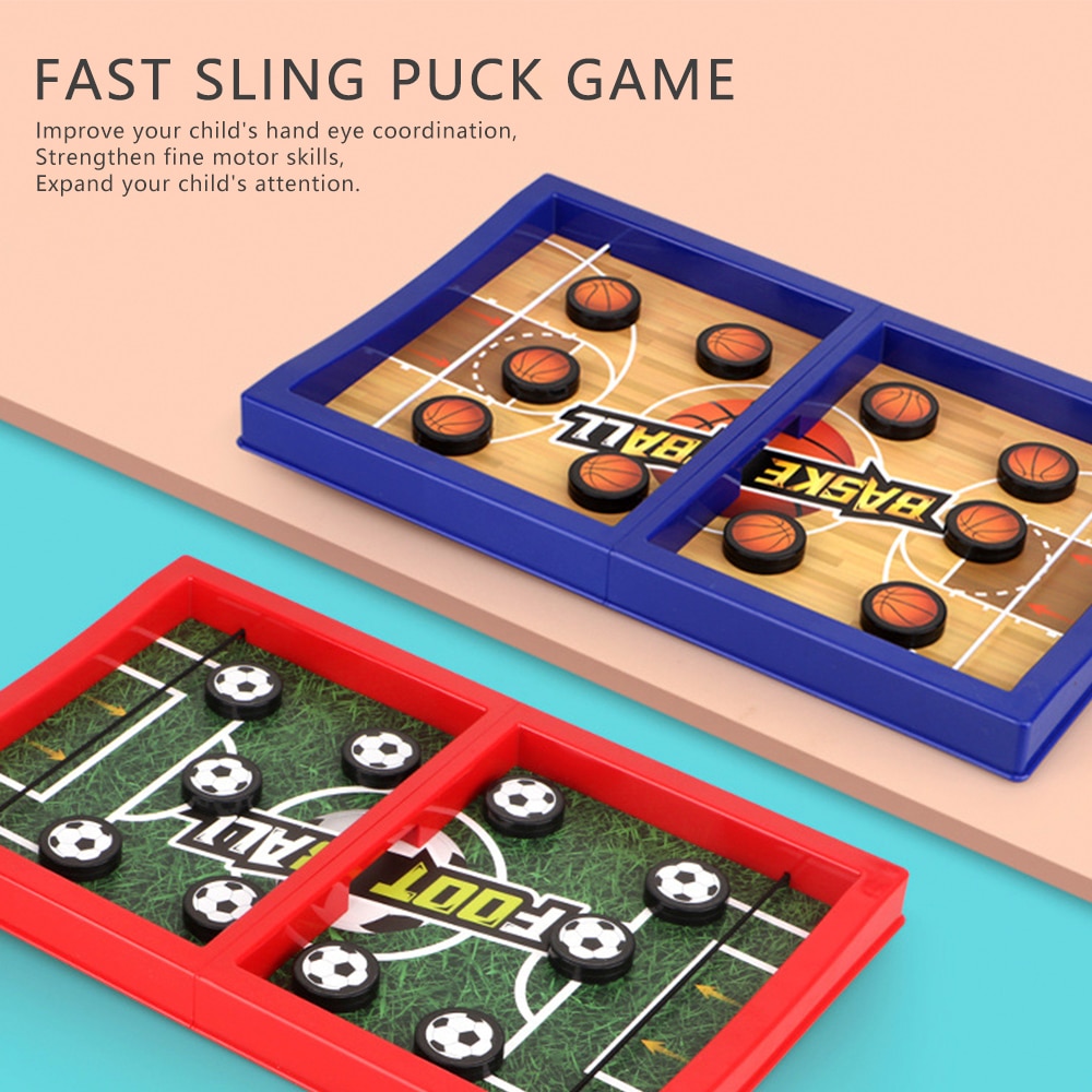 Fast Sling Puck Foosball Board Games For Adults Children Table Hockey Game 2 People Interactive Pub Bar Party Board Game