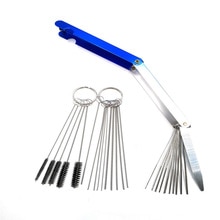 2.0MM-5.0MM Carburetor Cleaning Brush Stainless Steel 18pcs/Set Jet Remove Tool Kit