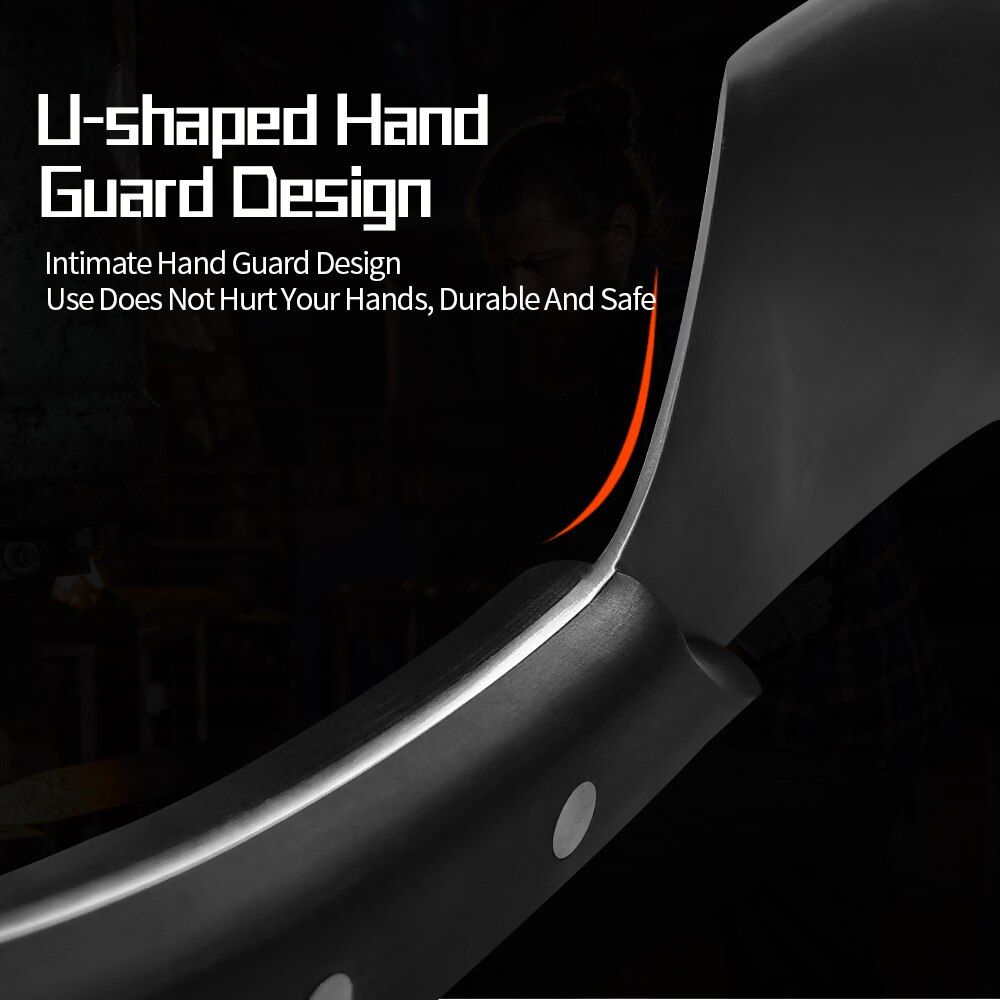 Sowoll 7 inch koksmessenset van roestvrij staal, slagersmes met volledige tang, keukenhakmes voor vlees, vis, groente en kookgereedschap