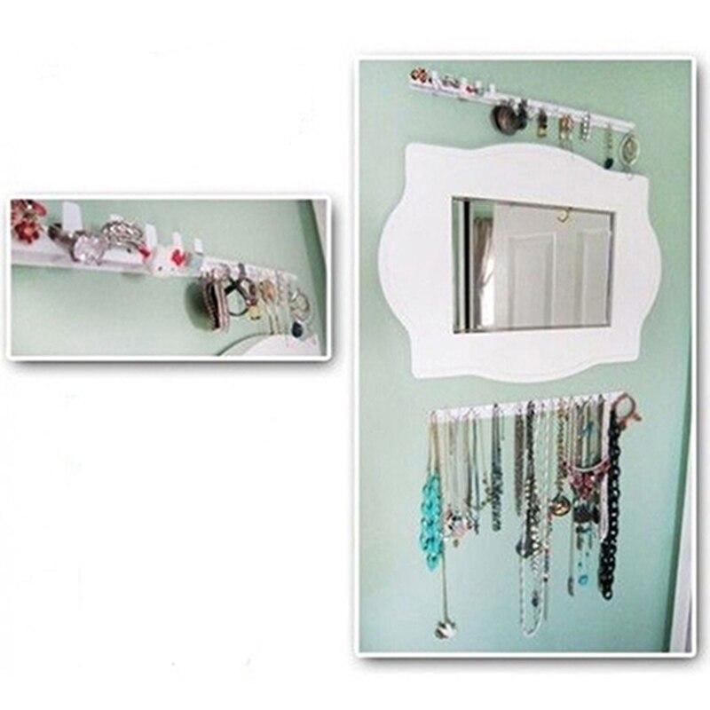 Support mural adhésif pour bijoux, ensemble de rangement, présentoir pour boucles d&#39;oreilles, anneau, collier, , 9 pièces