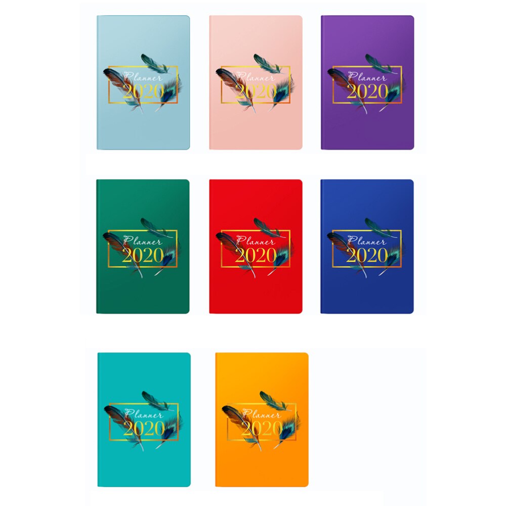 1Pcs A5 Planner Efficiency Agenda Schedule Notebooks Diary Stationery for School Office(Red): Picture 1