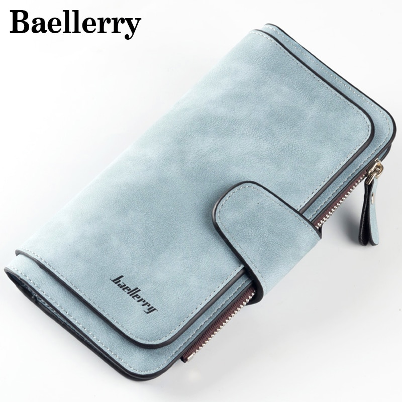 Women Wallets Long Wallet Female Purse Pu Leather Wallets Big Capacity Ladies Coin Purses Phone Clutch WWS046-1