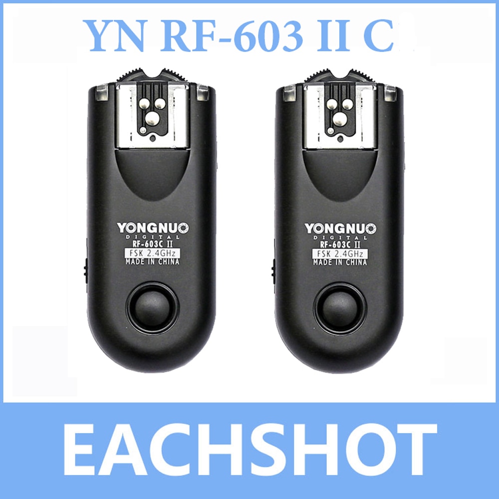 2 PCS Yongnuo RF-603 II RF603 II Wireless Flash Trigger Remote for Canon C1 C3