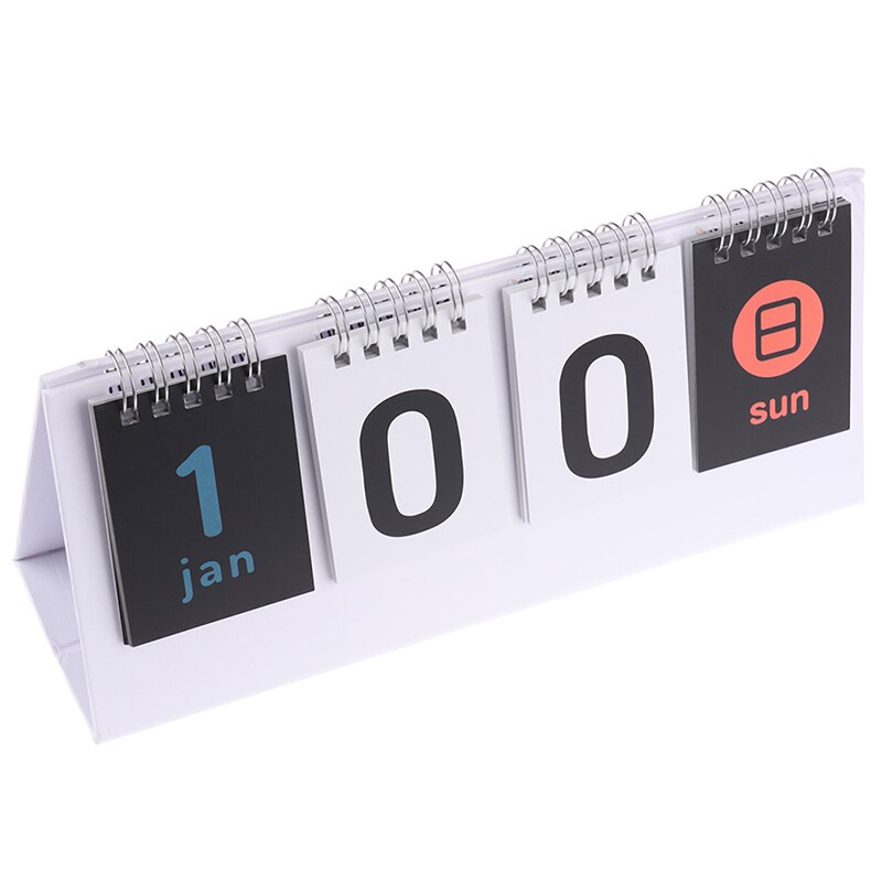 Daily Planner Desk Desktop Calendar Office Planning Organizer Perpetual Calendar: white