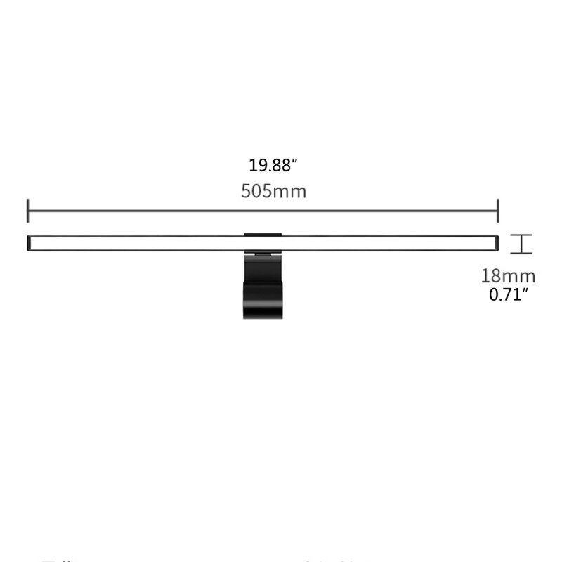 Screenbar Light Desk Lamp Computer Laptop USB LED Light Desk Lamp Screen Office B2QF