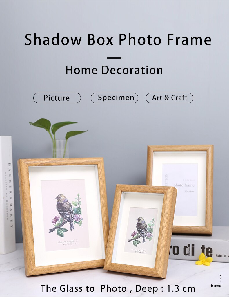 3D Frame Shadow Box Frame Home Decoration Photo Frame 6x8inch