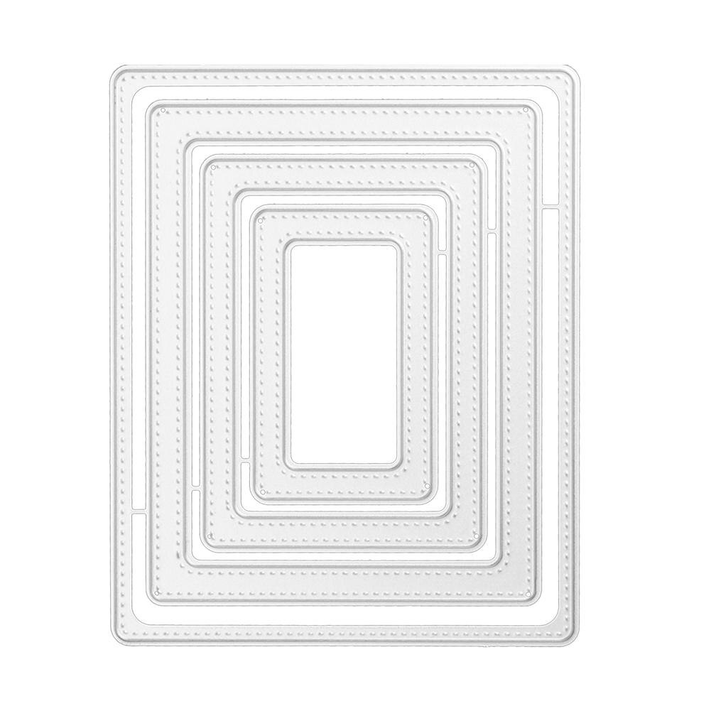 Metall Schneiden Stirbt Kreis Rahmen Schablonen für DIY Scrapbooking Präge Papier Hochzeit Karten Sterben Schnitte Foto Album Machen Handwerk: A