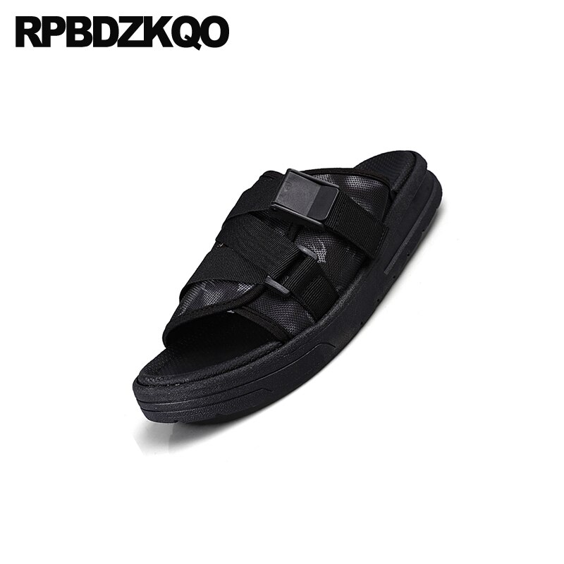 Mesh plus size herresko hjemmesko italienske sandaler strand udendørs native store slip on flot kendt mærke rem slides sommer 45