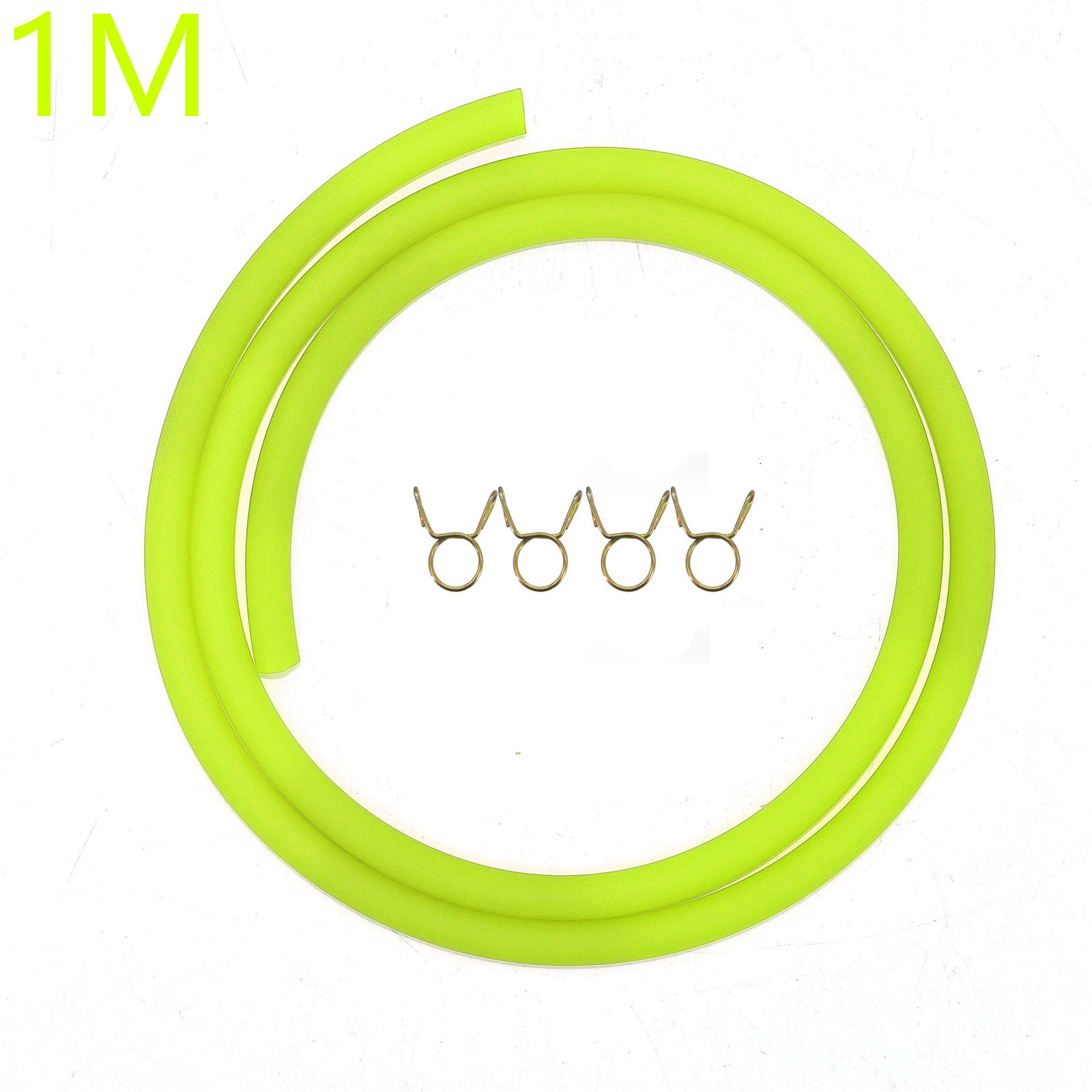 Tubes pour huile de carburant, 3 mètres, 5M, 10M, jaune, vert, rouge, bleu, pour moto, dirt bike, pit bike, ATV, monkey bike, motocross, scooter: 1M YELLOW