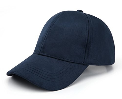 Suede Baseball Cap Mens Casquette Bone cap Snapback cap Hip Hop Flat Hat Women Gorras: Navy