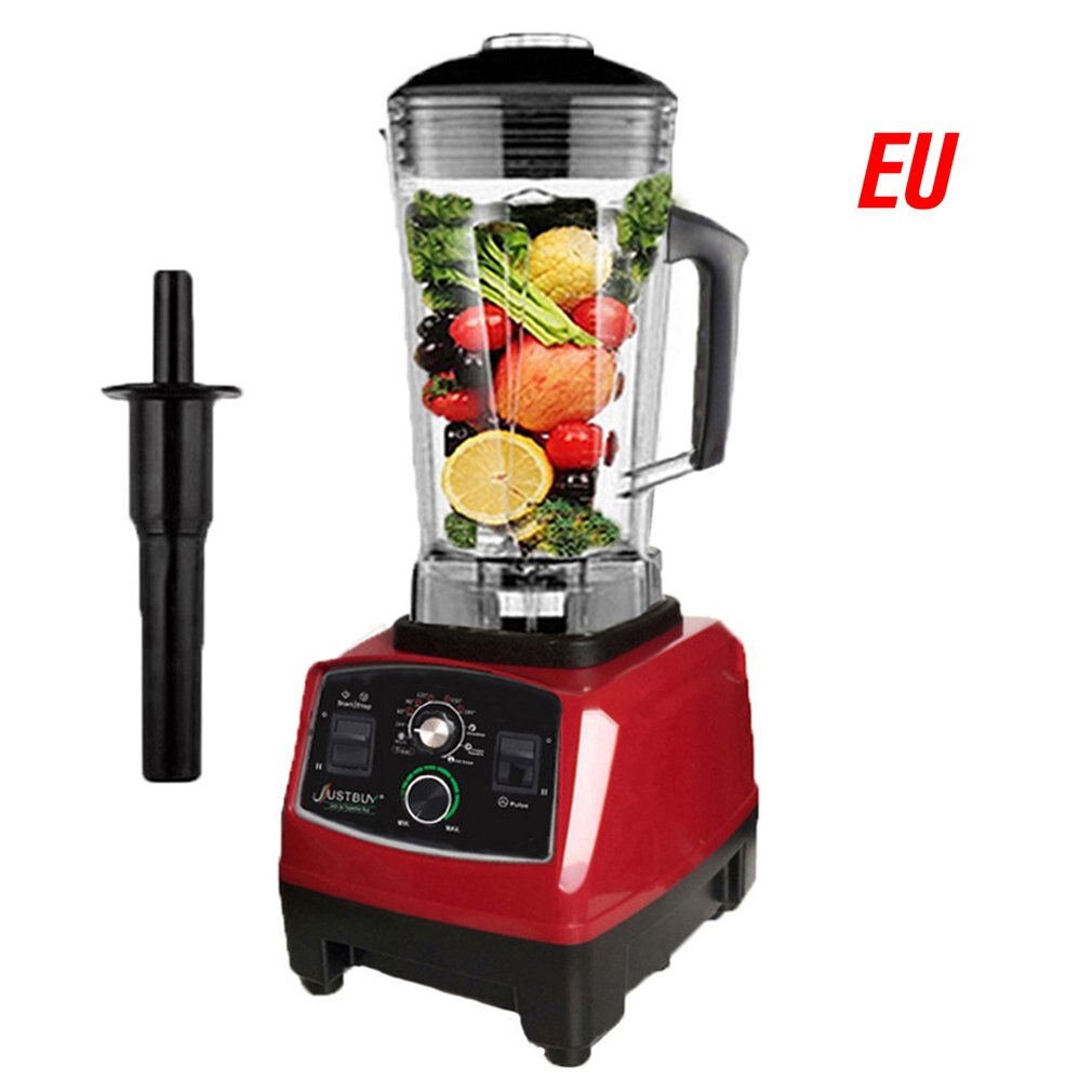 2200W Home Smoothies Power Blender Food Mixer Juicer Food Fruit Processor Smoothie Maker Cooking Machine: red / EU Plug