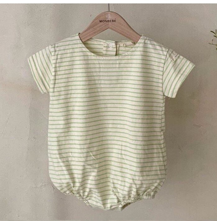 Baby Meisjes Kleding Korte Mouw Baby Bodysuit Baby Meisje Zomer Outfits Katoen Gestreepte Jumpsuit Baby Jongens Bodysuits