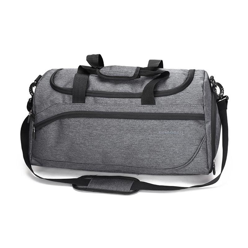 Men Travel Bag Waterproof Sport Bag Training Bag Cabin Luggage Bag Lightweight Travel Bag Business Handbag For Men Weekend Bag: Gray