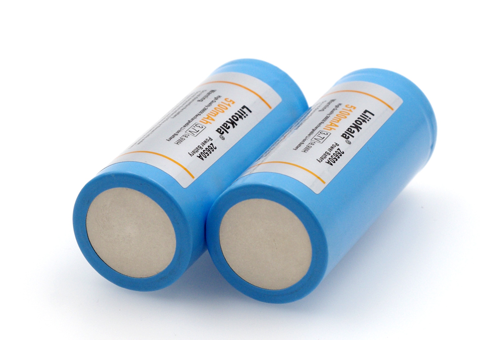 LiitoKala 26650 5100 mAh Li-Ion 3,7 V wiederaufladbarer Akku 20 A Entladung 3,6 V Leistung für Taschenlampenbatterien