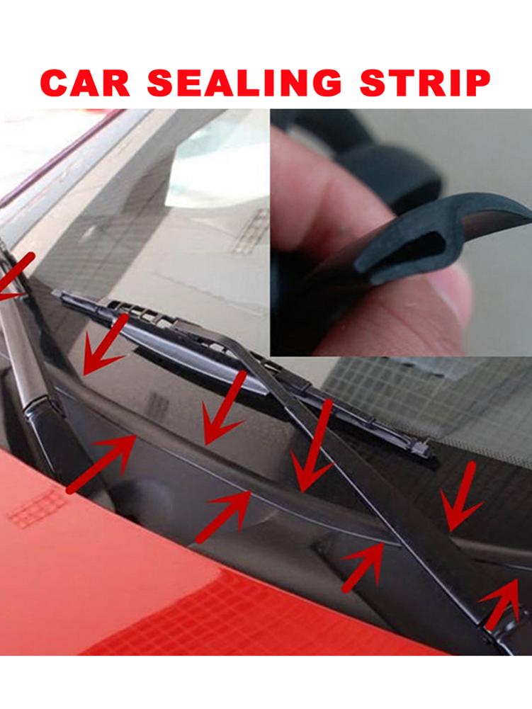 Automotive Weather Stripping 5.58 Feet Rubber Seal Strip Windshield Sealant H Shape Sealing Strip Automotive Door Sealing Strip