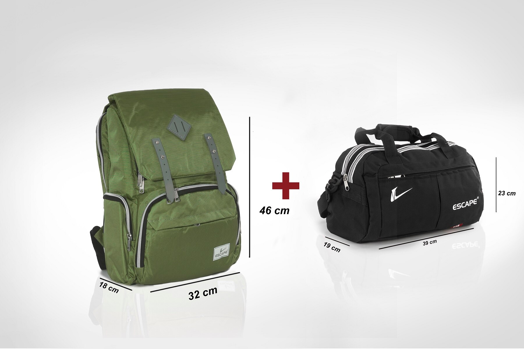 ESCAPE 802 + ESCAPE 110 SEASON POLYESTER MOTHER BABY BAG